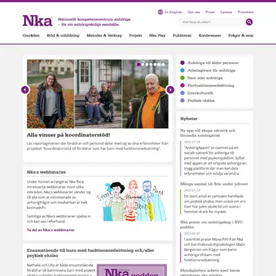 Vi Anhöriga startsida 2022