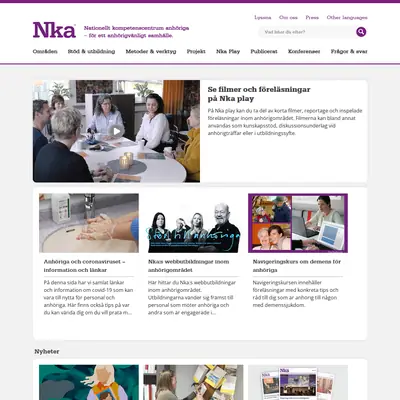 Vi Anhöriga startsida 2023