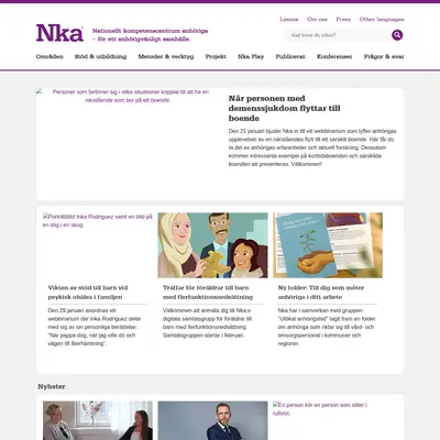 Vi Anhöriga startsida 2025
