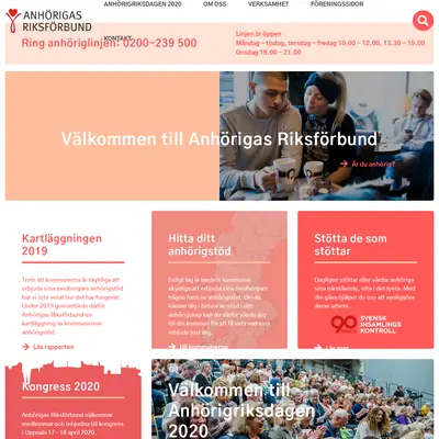 Anhörig startsida 2020