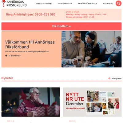 Anhörig startsida 2026