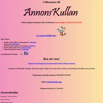 AnnonsKullan startsida 2024