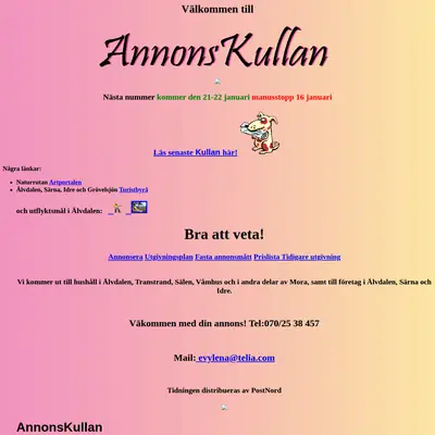 AnnonsKullan startsida 2026