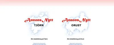 AnnonsNytt Tjörn startsida 2019