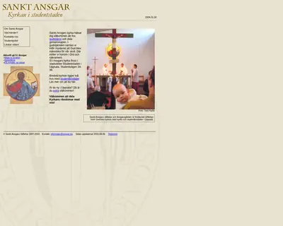 Sankt Ansgars stiftelse i Uppsala startsida 2004