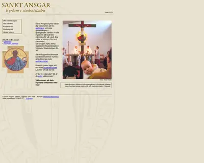 Sankt Ansgars stiftelse i Uppsala startsida 2006