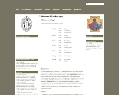 Sankt Ansgars stiftelse i Uppsala startsida 2009