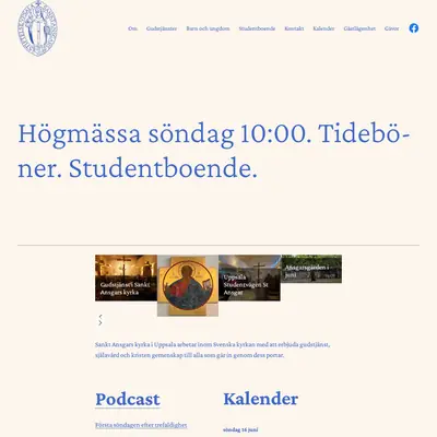 Sankt Ansgars stiftelse i Uppsala startsida 2024