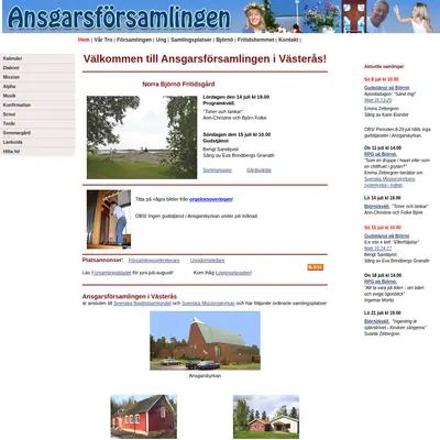 Ansgarskyrkan Västerås startsida 2007