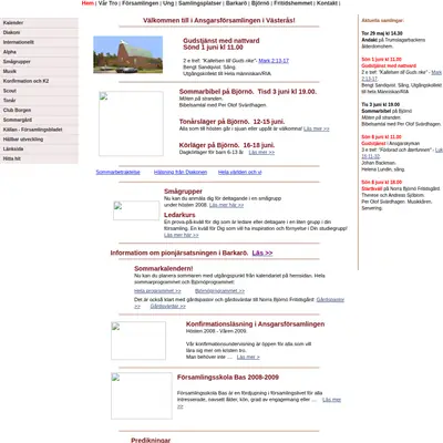 Ansgarskyrkan Västerås startsida 2008