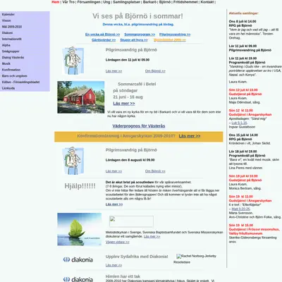 Ansgarskyrkan Västerås startsida 2009