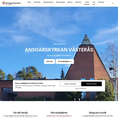 Ansgarskyrkan Västerås startsida 2023