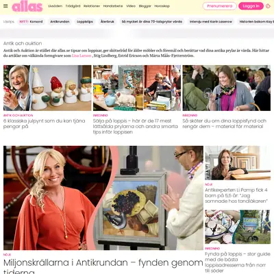 Antik & Auktion startsida 2025