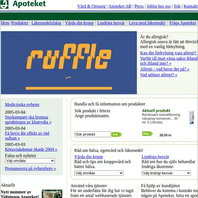 Vi på Apoteket startsida 2005