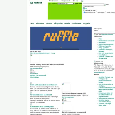 Vi på Apoteket startsida 2009