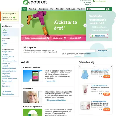 Vi på Apoteket startsida 2013