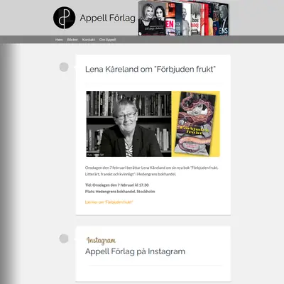 Appell startsida 2018