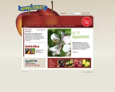 ÄPPELRIKET startsida 2010