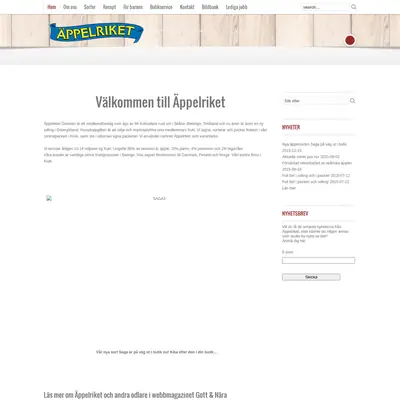 ÄPPELRIKET startsida 2016