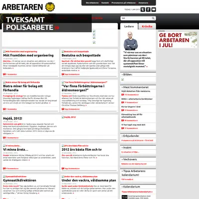 Arbetaren startsida 2013
