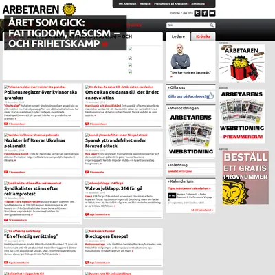 Arbetaren startsida 2015