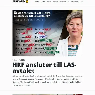Arbetaren startsida 2022