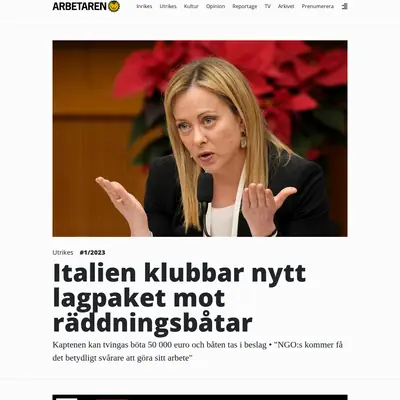 Arbetaren startsida 2023