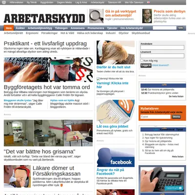 Arbetarskydd startsida 2011