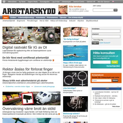 Arbetarskydd startsida 2012