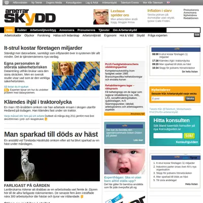 Arbetarskydd startsida 2014