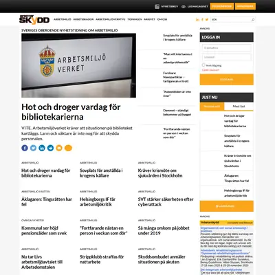 Arbetarskydd startsida 2020