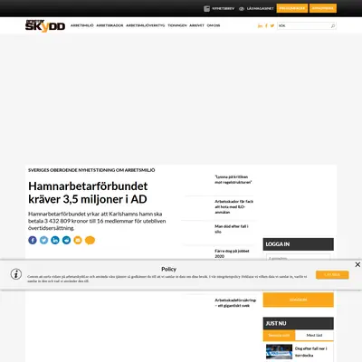 Arbetarskydd startsida 2021