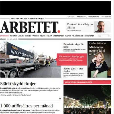 Arbetet startsida 2015
