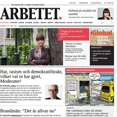Arbetet startsida 2017