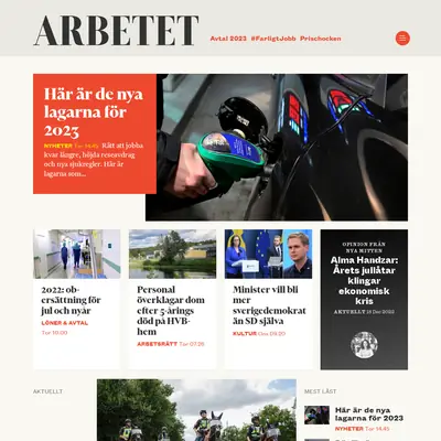 Arbetet startsida 2023