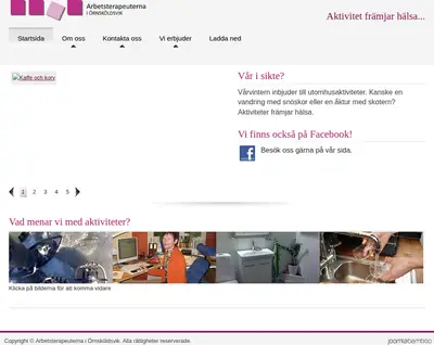 Arbetsterapeutens nyhetsbrev startsida 2013