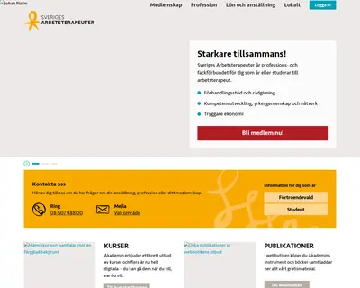 Arbetsterapeutens nyhetsbrev startsida 2020