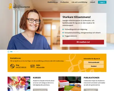 Arbetsterapeutens nyhetsbrev startsida 2022