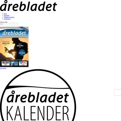 Årebladet startsida 2020