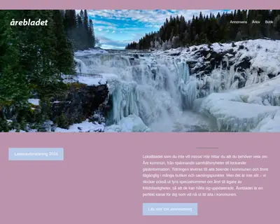 Årebladet startsida 2024