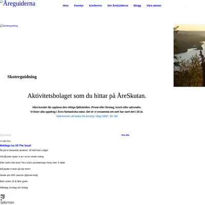 ÅREGUIDEN startsida 2011