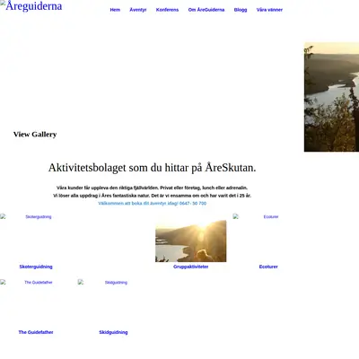 ÅREGUIDEN startsida 2012