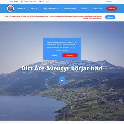 ÅREGUIDEN startsida 2020