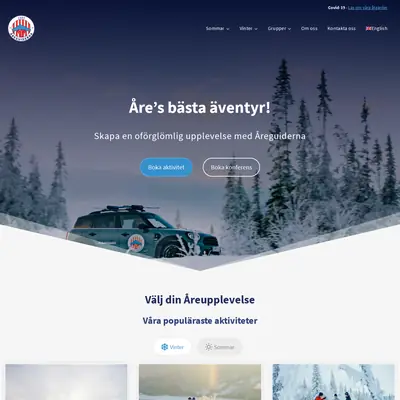 ÅREGUIDEN startsida 2022