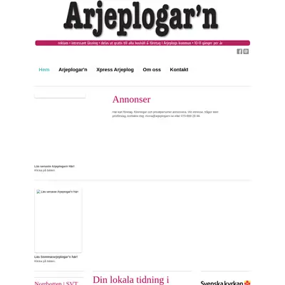 Arjeplogar´n startsida 2021