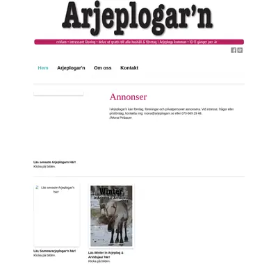 Arjeplogar´n startsida 2024