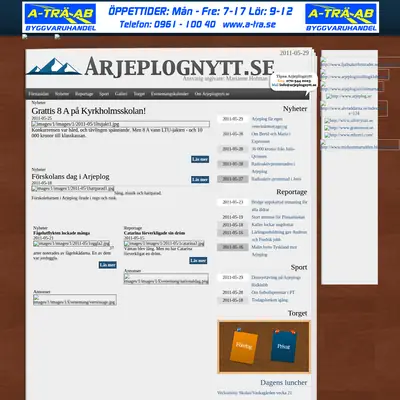 www.arjeplognytt.se startsida 2011