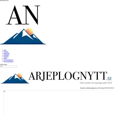 www.arjeplognytt.se startsida 2020