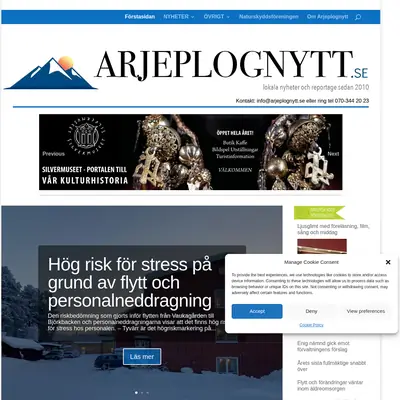 www.arjeplognytt.se startsida 2024