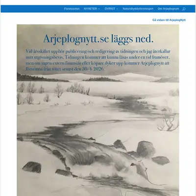 www.arjeplognytt.se startsida 2026